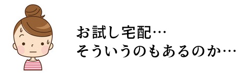 お試し宅配