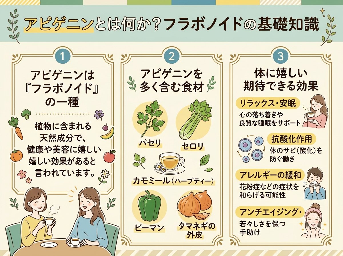 アピゲニンとは何か?フラボノイドの基礎知識