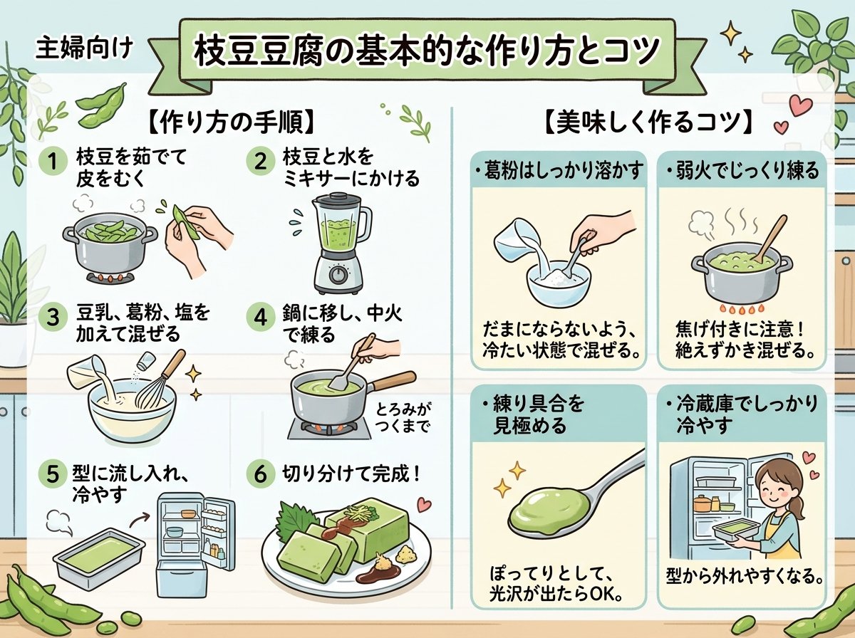 枝豆豆腐の基本的な作り方とコツ
