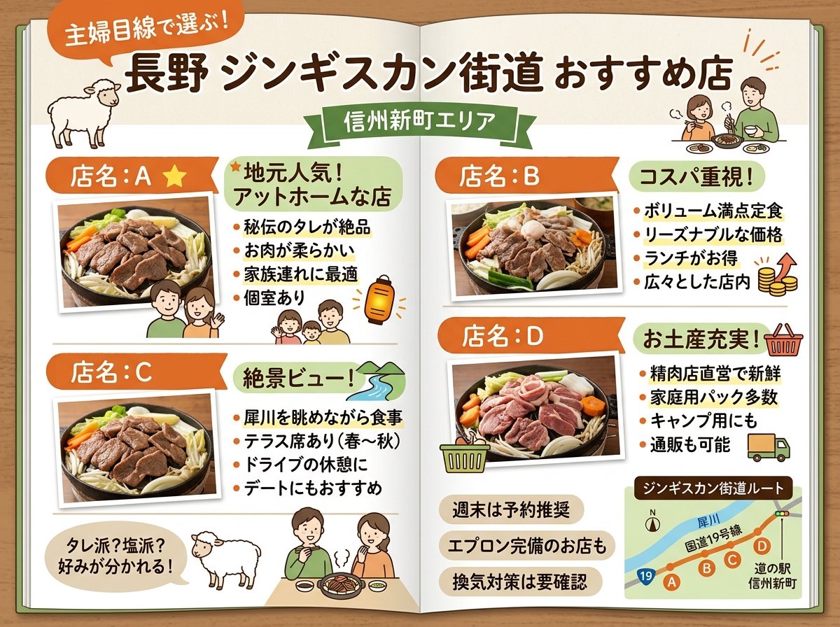 長野のジンギスカン街道のおすすめの店