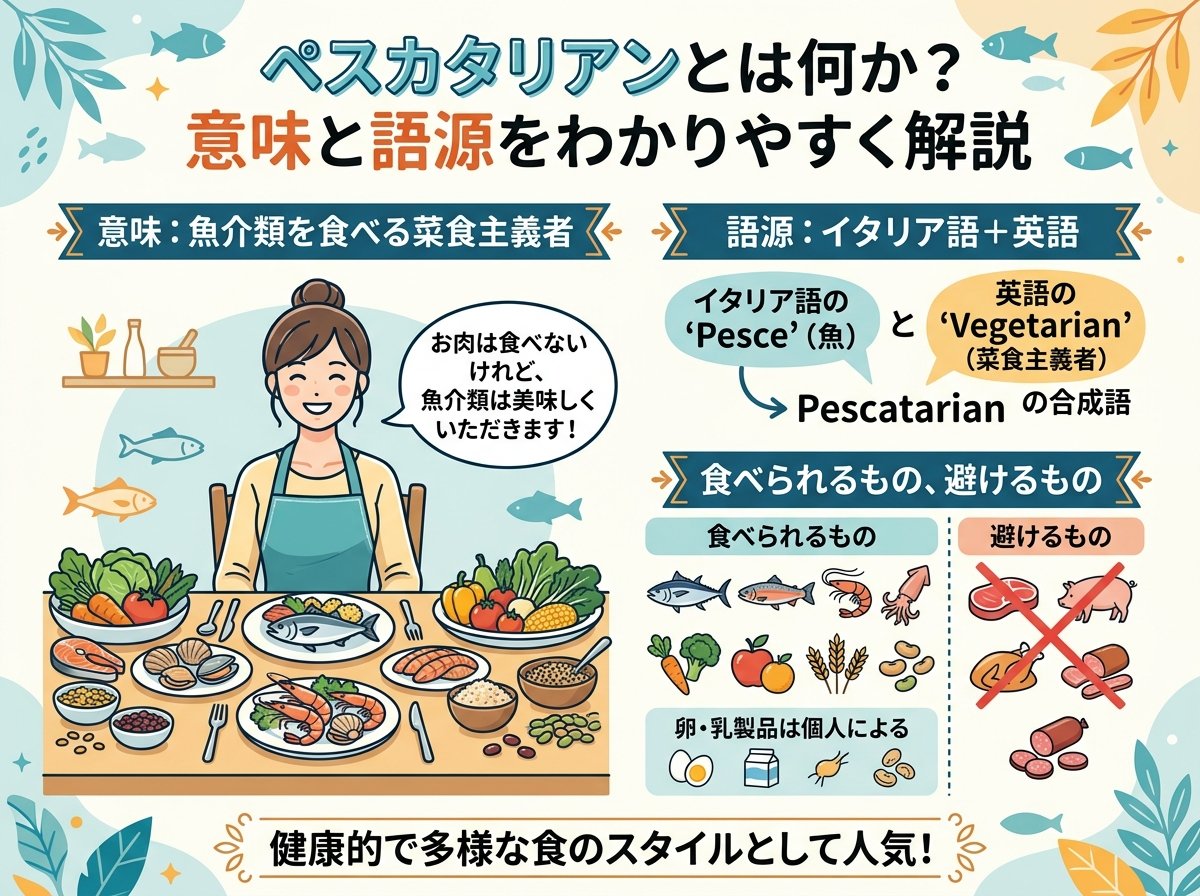ペスカタリアンとは何か?意味と語源をわかりやすく解説