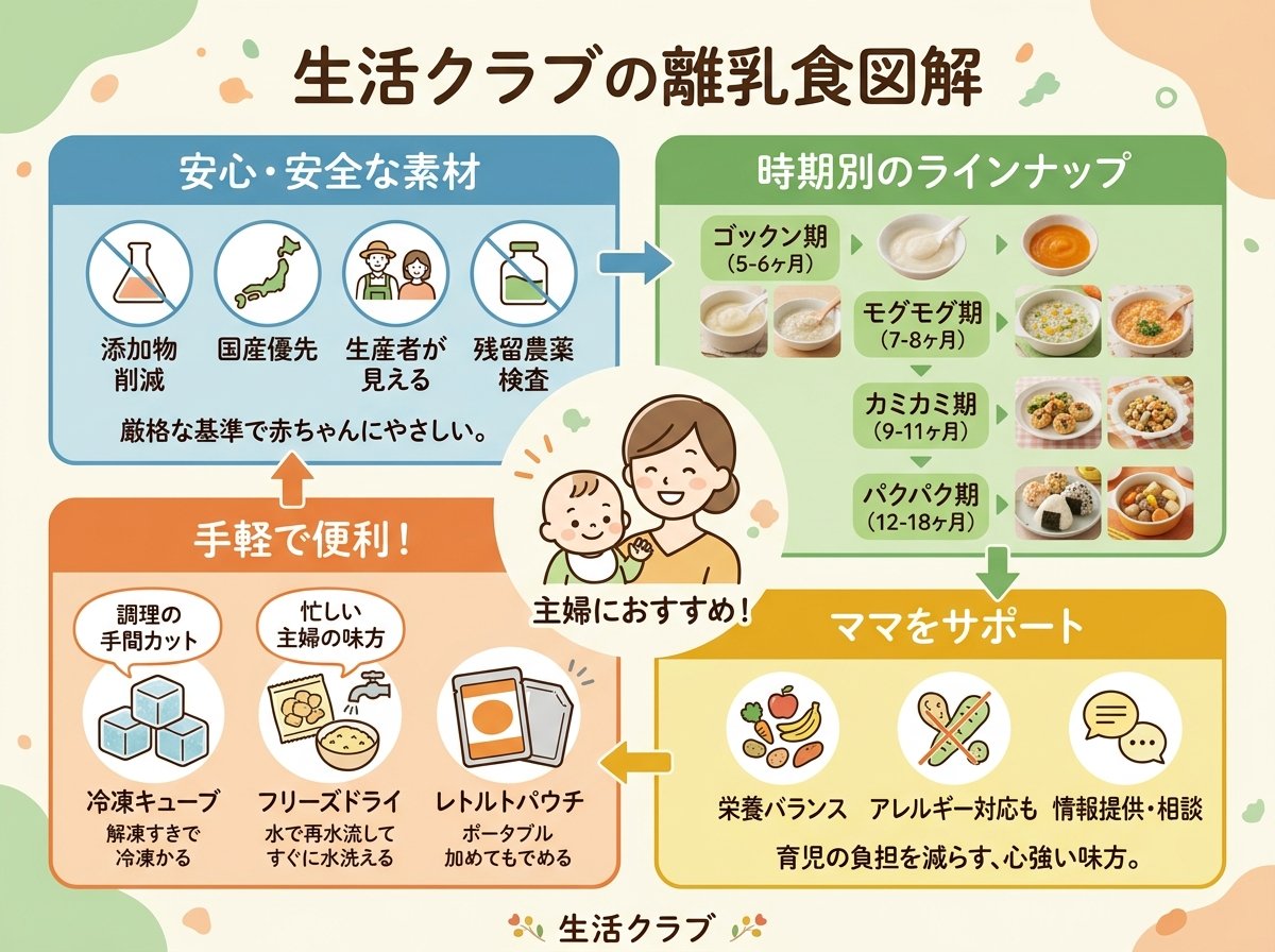 生活クラブの離乳食