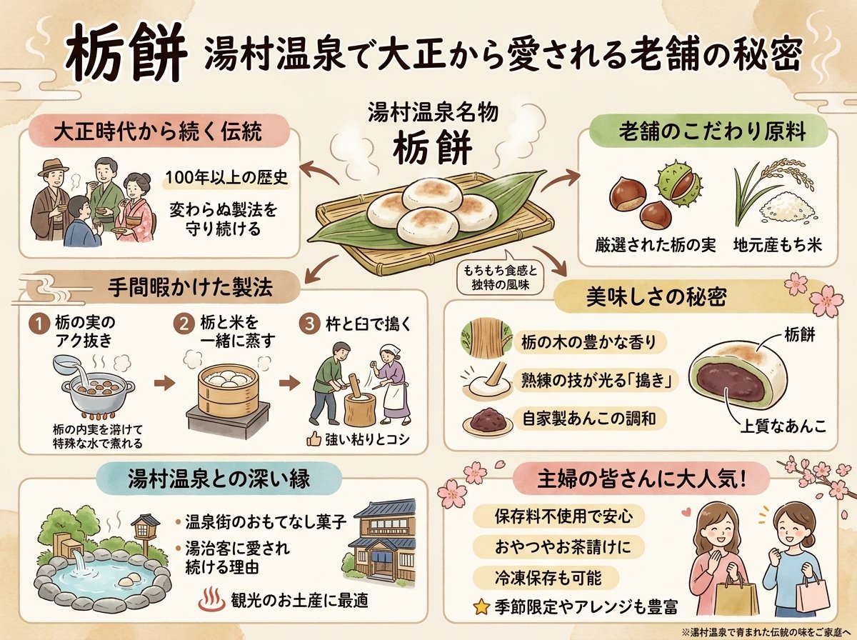 栃餅 湯村温泉で大正から愛される老舗の秘密